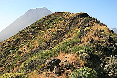 Das nördliche Ende der Bordeira mit Pico do Fogo im Hintergrund