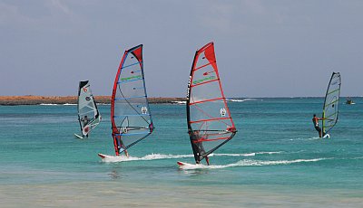 Windsurfen auf Sal Windsurfen auf Sal